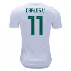 Camisolas de Futebol México Carlos V 11 Equipamento Alternativa Copa do Mundo 2018 Manga Curta